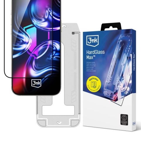 Szkło hartowane 3mk Hardglass Max na iPhone 13 / 13 Pro / 14 / 16E Szkło hartowane 3mk Hardglass Max na iPhone 13 / 13 Pro / 14 / 16E