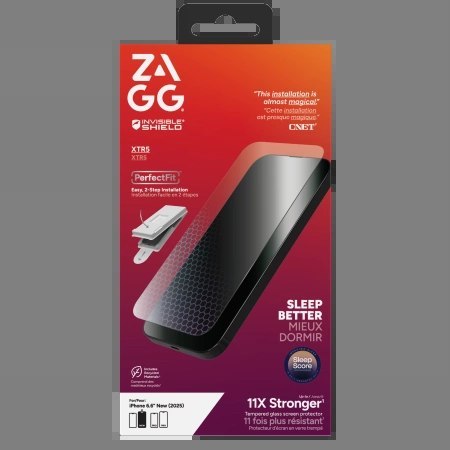 Szkło ochronne ZAGG Invisibleshield Glass XTR5 z grafenem i filtrem światła niebieskiego na iPhone Air