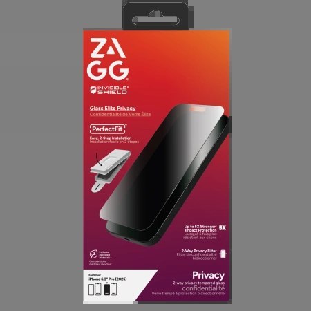 Szkło prywatyzujące ZAGG Invisibleshield Glass Elite Privacy na iPhone 17 Pro