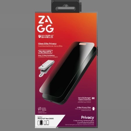 Szkło prywatyzujące ZAGG Invisibleshield Glass Elite Privacy na iPhone Air