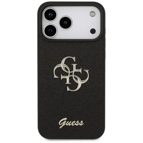 Etui Guess Fixed Glitter Big 4G na iPhone 17 Pro Max - czarne