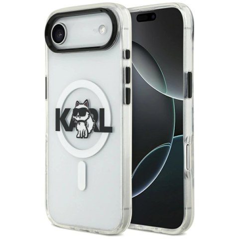Etui Karl Lagerfeld IML Choupette Sketch Logo MagSafe na iPhone Air - przezroczyste