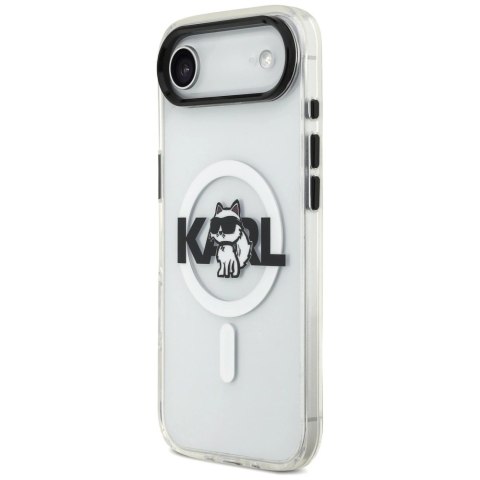 Etui Karl Lagerfeld IML Choupette Sketch Logo MagSafe na iPhone Air - przezroczyste