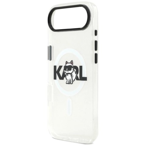 Etui Karl Lagerfeld IML Choupette Sketch Logo MagSafe na iPhone Air - przezroczyste
