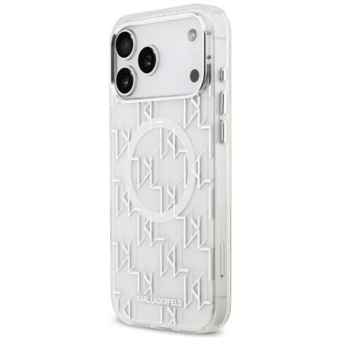 Etui Karl Lagerfeld IML KL Monogram MagSafe na iPhone 17 Pro Max - białe
