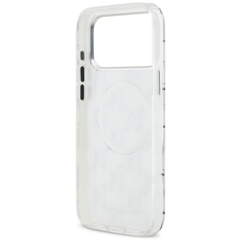 Etui Karl Lagerfeld IML KL Monogram MagSafe na iPhone 17 Pro Max - białe