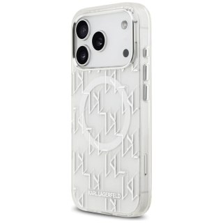 Etui Karl Lagerfeld IML KL Monogram MagSafe na iPhone 17 Pro - białe