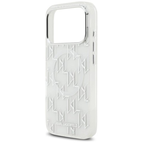Etui Karl Lagerfeld IML KL Monogram MagSafe na iPhone 17 Pro - białe