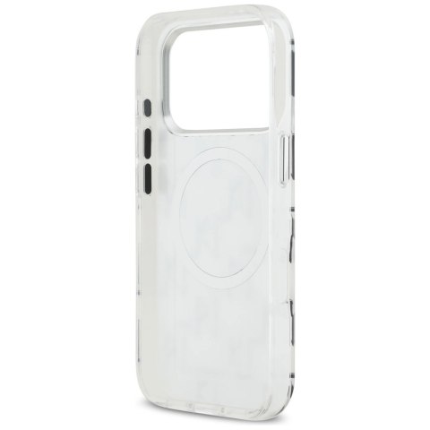 Etui Karl Lagerfeld IML KL Monogram MagSafe na iPhone 17 Pro - białe