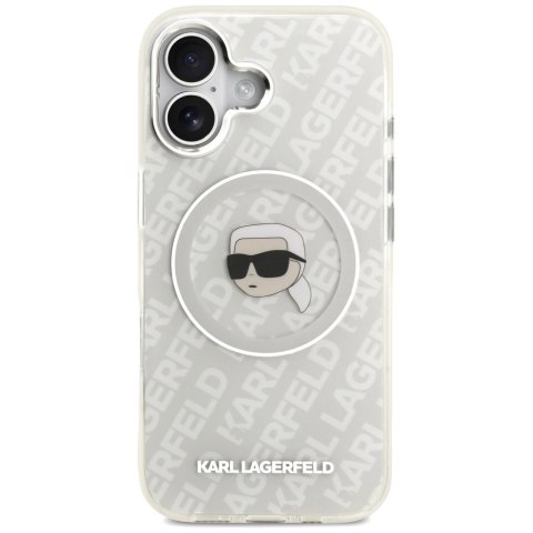 Etui Karl Lagerfeld IML Karl Head Logo MagSafe na iPhone 17 - szare