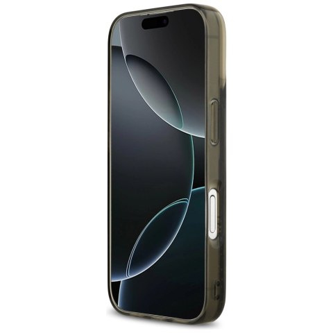 Etui Karl Lagerfeld Liquid Glitter Choupette Logo MagSafe na iPhone 17 - czarne