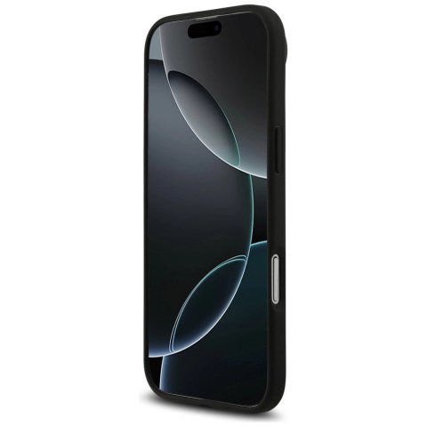 Etui Mercedes Leather Large Laurel Leave MagSafe na iPhone Air - czarne