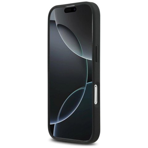 Etui Mercedes Leather Vintage Logo MagSafe na iPhone 17 - czarne