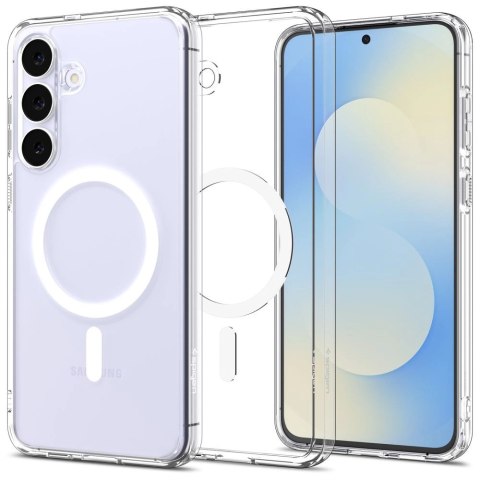 Etui Spigen Ultra Hybrid Mag MagSafe na Samsung Galaxy S25 FE - przezroczysto-białe