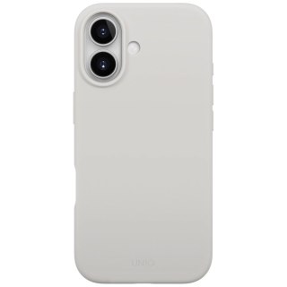 Etui UNIQ Lino na iPhone 17 Magclick Charging - szare