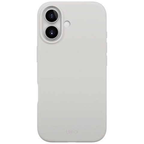 Etui UNIQ Lino na iPhone 17 Magclick Charging - szare