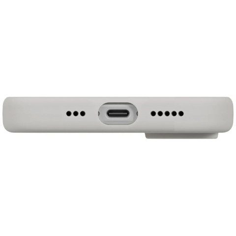 Etui UNIQ Lino na iPhone 17 Magclick Charging - szare