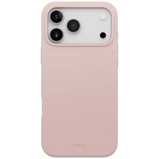 Etui UNIQ Lino na iPhone 17 Pro Max Magclick Charging - różowe