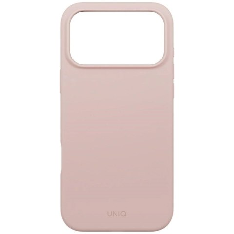 Etui UNIQ Lino na iPhone 17 Pro Max Magclick Charging - różowe