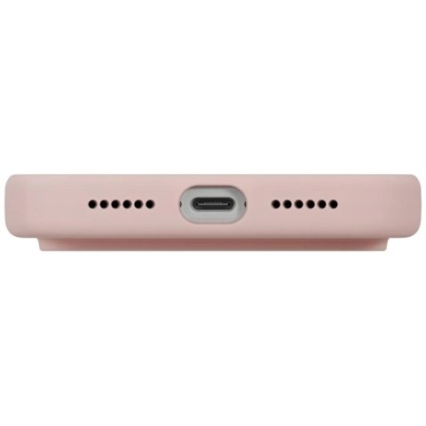 Etui UNIQ Lino na iPhone 17 Pro Max Magclick Charging - różowe