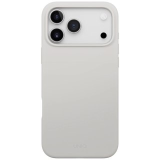 Etui UNIQ Lino na iPhone 17 Pro Max Magclick Charging - szare