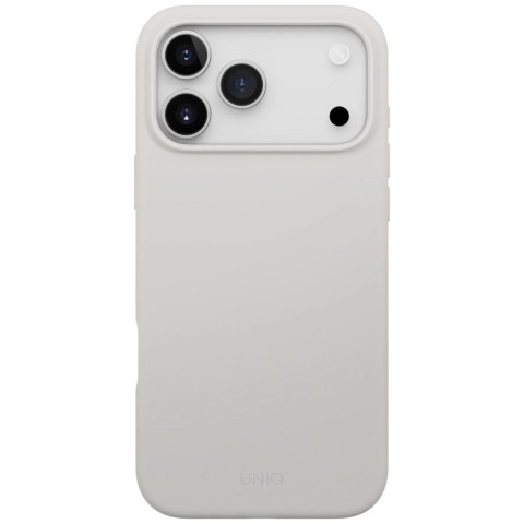Etui UNIQ Lino na iPhone 17 Pro Max Magclick Charging - szare