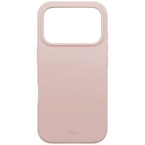 Etui UNIQ Lino na iPhone 17 Pro Magclick Charging - różowe