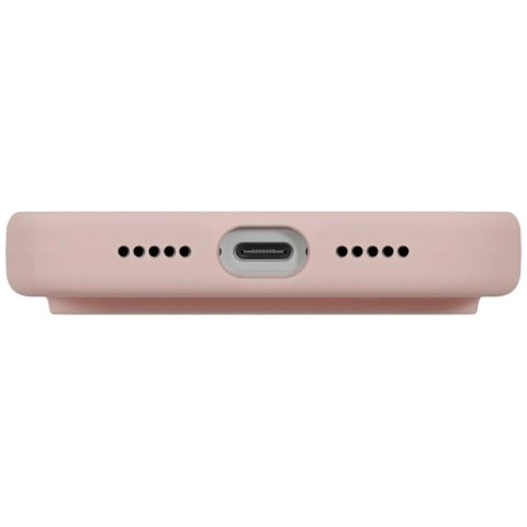 Etui UNIQ Lino na iPhone 17 Pro Magclick Charging - różowe