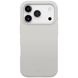 Etui UNIQ Lino na iPhone 17 Pro Magclick Charging - szare