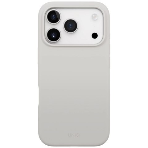Etui UNIQ Lino na iPhone 17 Pro Magclick Charging - szare