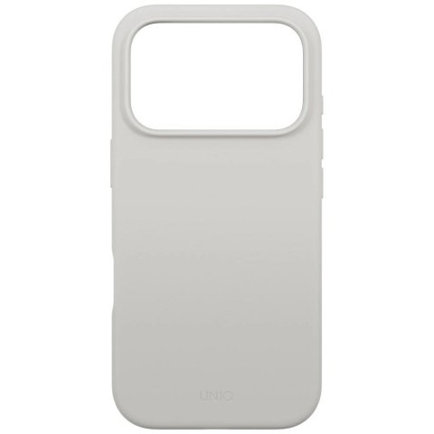 Etui UNIQ Lino na iPhone 17 Pro Magclick Charging - szare
