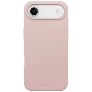 Etui UNIQ Lino na iPhone Air Magclick Charging - różowe