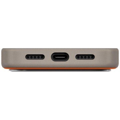 Etui UNIQ Lyden DS na iPhone 17 Pro Magclick Charging - pomarańczowo-szary