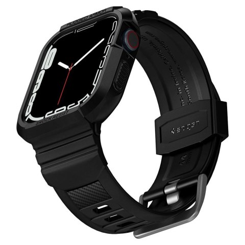 SPIGEN RUGGED ARMOR "PRO" APPLE WATCH 6 / 7 / 8 / 9 / SE 1 / 2 / 3 (44 / 45 MM) BLACK
