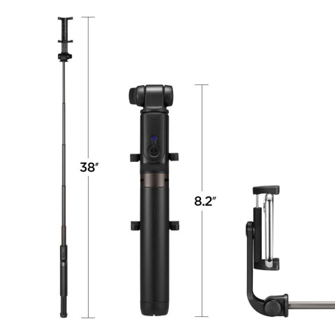 SPIGEN S540W BLUETOOTH SELFIE STICK TRIPOD BLACK
