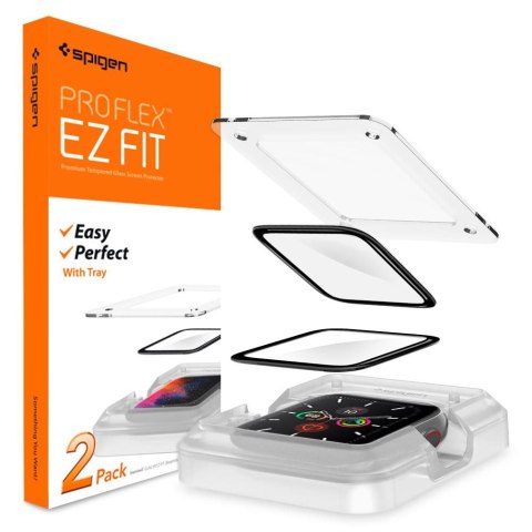 SZKŁO HYBRYDOWE SPIGEN PROFLEX "EZ FIT" APPLE WATCH 4 / 5 / 6 / SE 1 / 2 / 3 (44MM)
