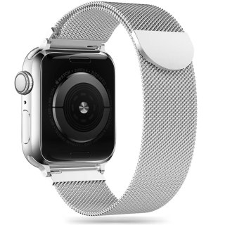 TECH-PROTECT MILANESEBAND APPLE WATCH 8 / 9 / 10 / 11 / SE (40 / 41 / 42 MM) SILVER