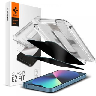 SZKŁO HARTOWANE SPIGEN GLAS.TR "EZ FIT" 2-PACK IPHONE 13 / 13 PRO / 14 / 16E PRIVACY