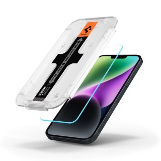 SZKŁO HARTOWANE SPIGEN GLAS.TR "EZ FIT" IPHONE 13 / 13 PRO / 14 / 16E CLEAR