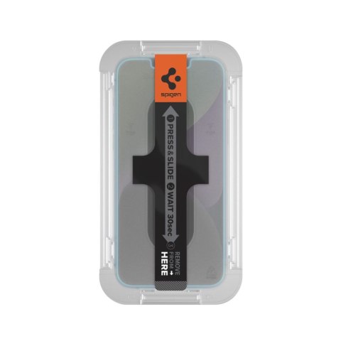 SZKŁO HARTOWANE SPIGEN GLAS.TR "EZ FIT" IPHONE 13 / 13 PRO / 14 / 16E CLEAR