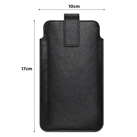 TECH-PROTECT SM65 UNIVERSAL PHONE POUCH 6.0-6.9 INCH BLACK/BLACK
