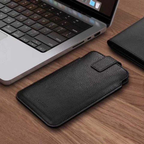 TECH-PROTECT SM65 UNIVERSAL PHONE POUCH 6.0-6.9 INCH BLACK/BLACK