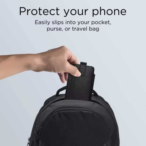 TECH-PROTECT SM65 UNIVERSAL PHONE POUCH 6.0-6.9 INCH BLACK/BLACK