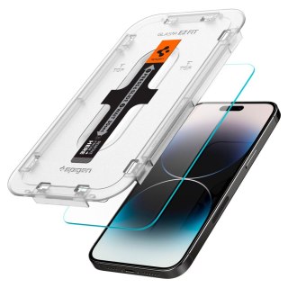 SZKŁO HARTOWANE SPIGEN GLAS.TR "EZ FIT" 2-PACK IPHONE 14 PRO MAX CLEAR