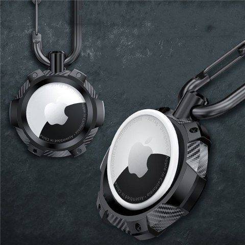 TECH-PROTECT TPUCARBON APPLE AIRTAG 1 / 2 BLACK