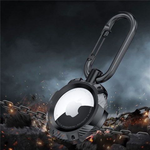 TECH-PROTECT TPUCARBON APPLE AIRTAG 1 / 2 BLACK