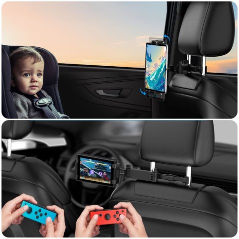 TECH-PROTECT V1 STRETCHABLE HEADREST CAR MOUNT FOR TABLET BLACK