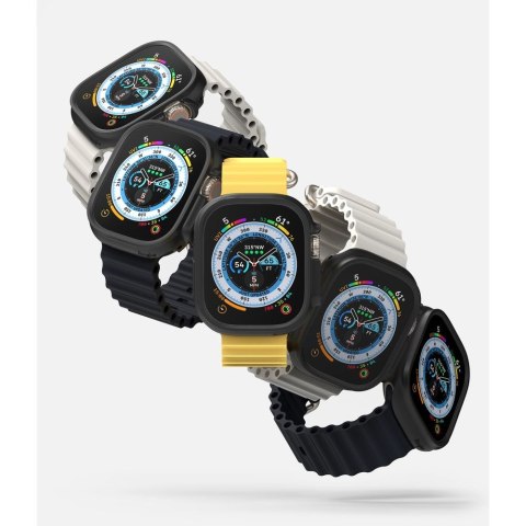 RINGKE SLIM 2-PACK APPLE WATCH ULTRA 1 / 2 / 3 (49 MM) CLEAR & MATTE BLACK