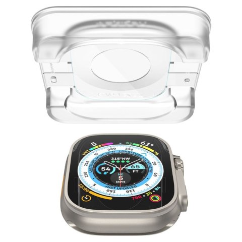 SZKŁO HARTOWANE SPIGEN GLAS.TR "EZ FIT" 2-PACK APPLE WATCH ULTRA 1 / 2 / 3 (49 MM) CLEAR
