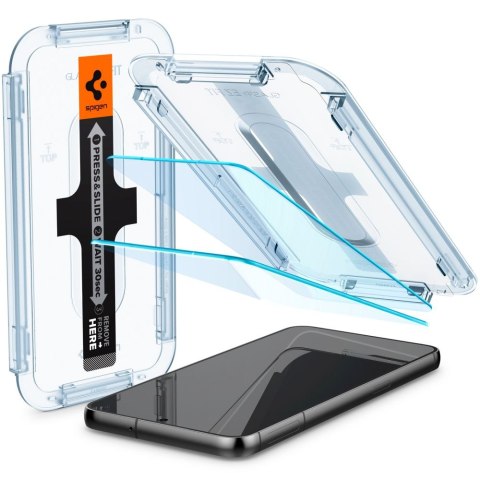 SZKŁO HARTOWANE SPIGEN GLAS.TR "EZ FIT" 2-PACK GALAXY S23 CLEAR